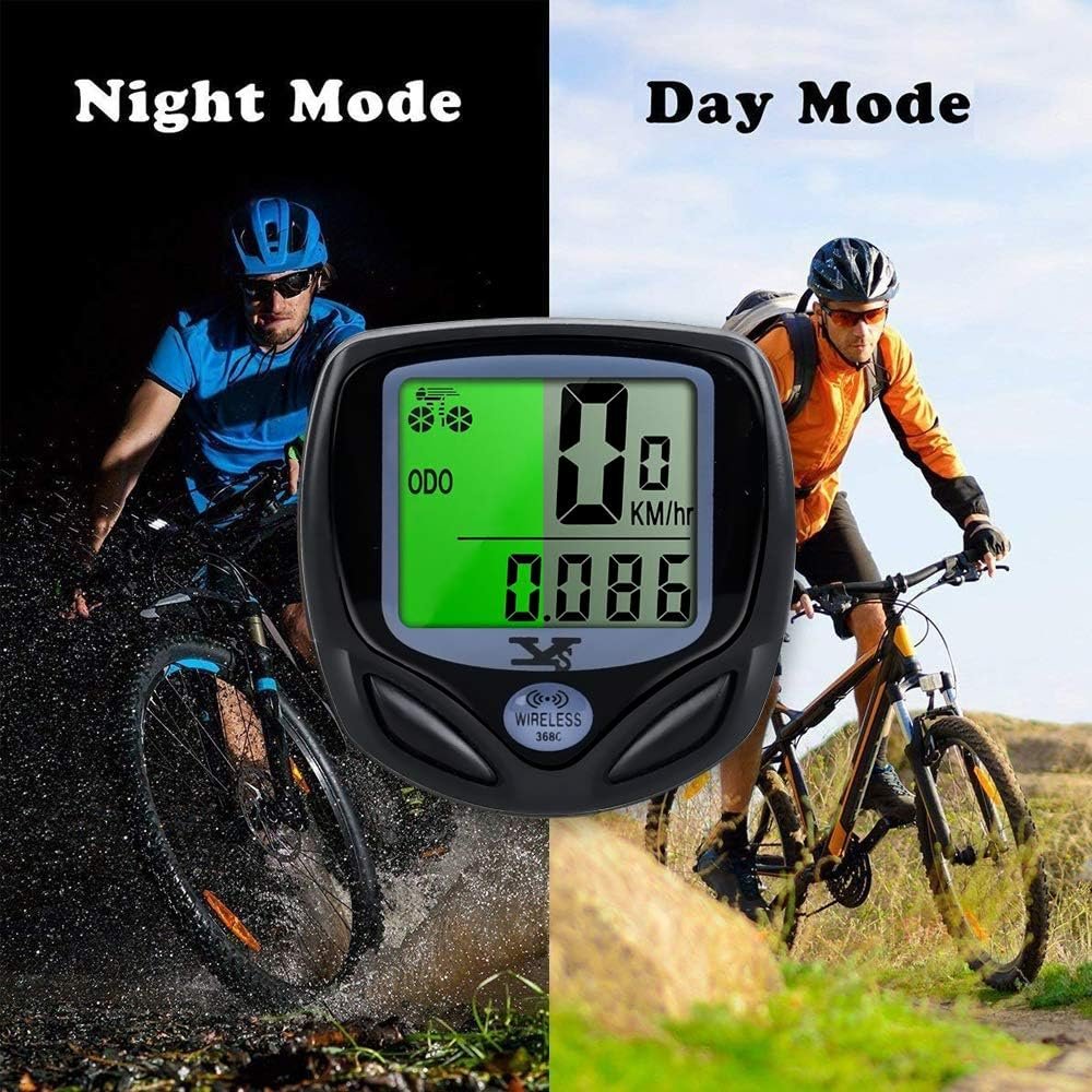 YS SY Bicycle Speedometer and Odometer Wireless Waterproof Cycle Bike Computer with LCD Display  Multi-Functions